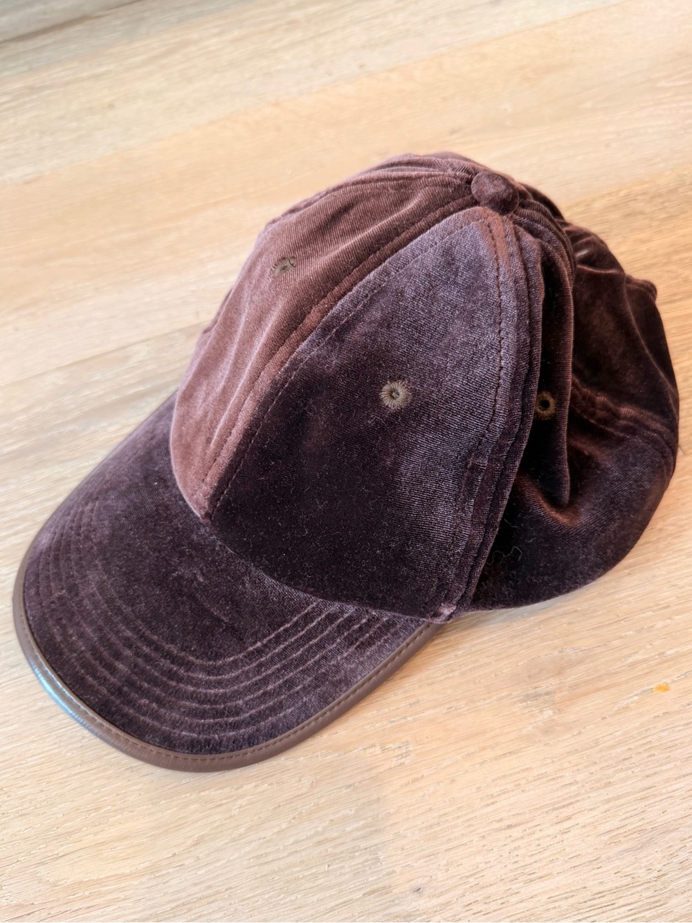 Free People Women’s Velvet Baseball Cap Hat